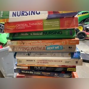 Lots of nursing books!
